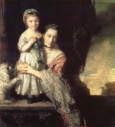 Georgiana,Countess spencer,and Her daughter Georgiana,Later duchess of Devonshire, REYNOLDS, Sir Joshua